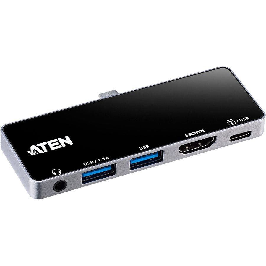 ATEN UH3238 USB-C Travel Dock with Power Pass-Through