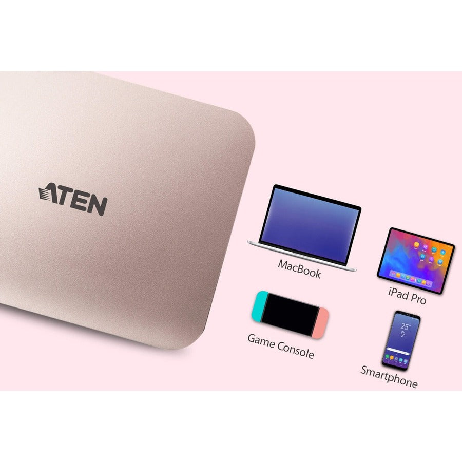 ATEN USB-C 4K Ultra Mini Dock with Power Pass-through UH3235