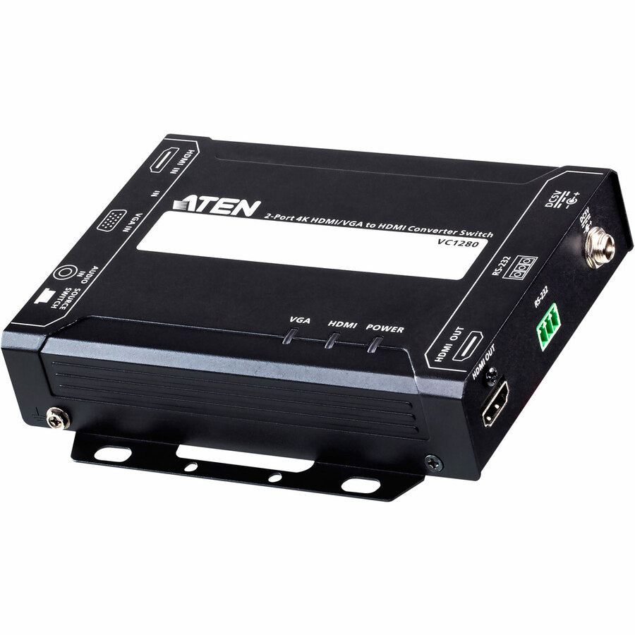 ATEN VC1280 2-Port 4K HDMI/VGA to HDMI Converter Switch