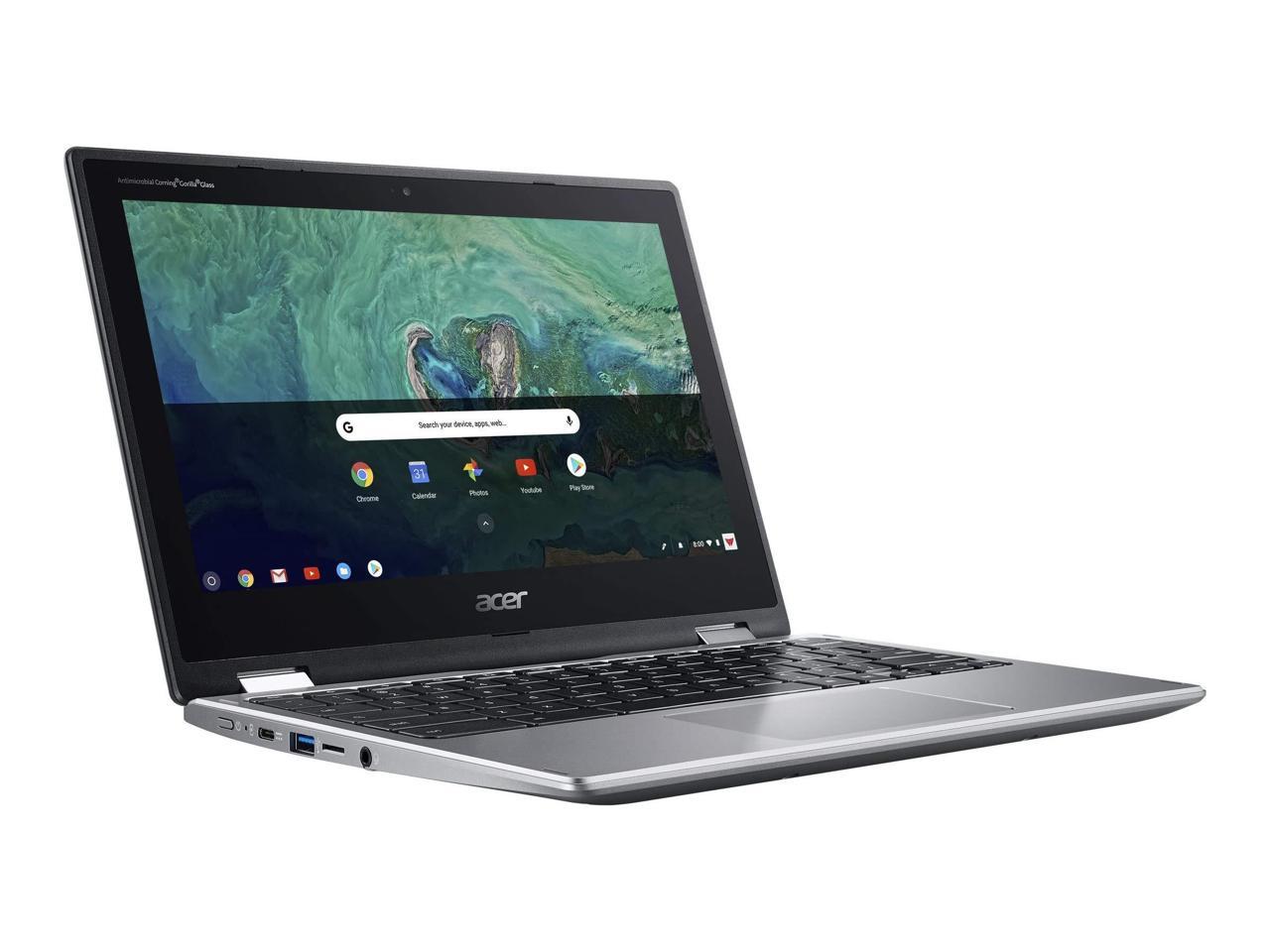 Acer Chromebook Spin 11 Cp311-1H-C5Pn 11.6 Inch Intel Celeron N3350 1.1Ghz/ 4 Gb Lpddr4/ Usb3.1/ Chrome Os Laptop (Sparkly Silver)