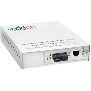 Addon 10/100Base-Tx(Rj-45) To 100Base-Bxd(Sc) Bidi Smf 1550Nmtx/1310Nmrx 20Km Managed Media Converter