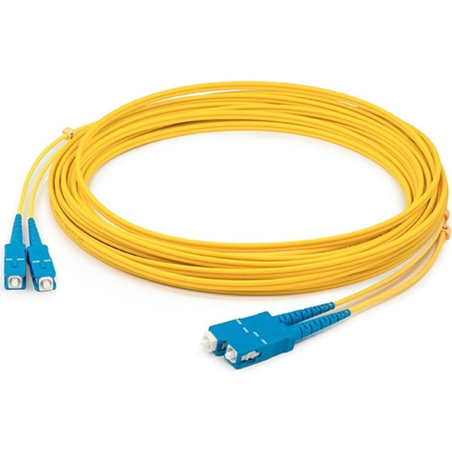 AddOn 10m SC (Male) to SC (Male) Yellow OS2 Simplex Fiber OFNR (Riser-Rated) Patch Cable ADD-SC-SC-10MS9SMF
