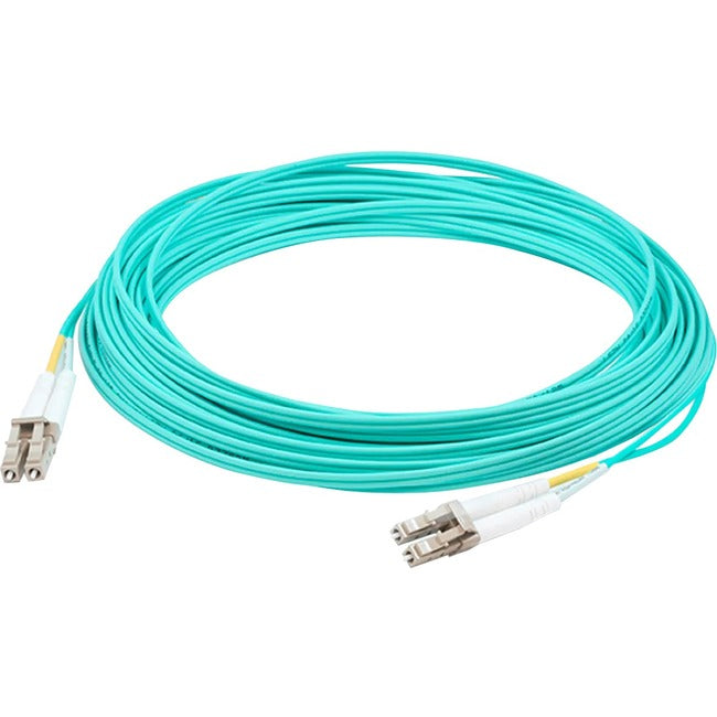 AddOn 120m LC (Male) to LC (Male) Aqua OM4 Duplex Fiber Plenum Patch Cable ADD-LC-LC-120M5OM4P