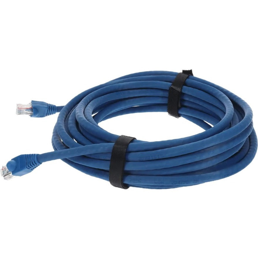 AddOn 12ft Blue CAT 6A PVC Ethernet Cable Snagless Bubble Boot RJ-45 M/M ADD-12FCAT6A-BE