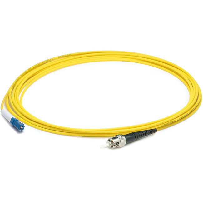 AddOn 14m LC (Male) to ST (Male) Straight Yellow OS2 Simplex Plenum Fiber Patch Cable ADD-ST-LC-14MS9SMFP