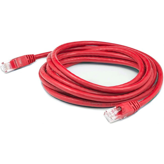 AddOn 15ft Red CAT 5E PVC Ethernet Cable Snagless Bubble Boot RJ-45 M/M ADD-15FCAT5E-RD