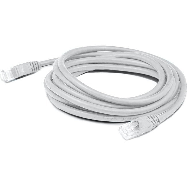 AddOn 15ft White CAT 5E PVC Ethernet Cable Snagless Bubble Boot RJ-45 M/M ADD-15FCAT5E-WE