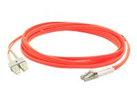 AddOn 1m LC (Male) to SC (Male) Orange OM1 Duplex Fiber TAA Compliant OFNR (Riser-Rated) Patch Cable ADD-SC-LC-1M6MMF-TAA
