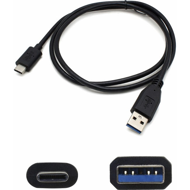 AddOn 1m USB 3.1 (C) Male to USB 3.0 (A) Male Black Cable USBC2USB3A1MB