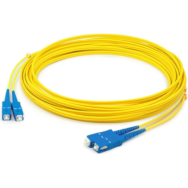 AddOn 29m SC (Male) to SC (Male) Straight Yellow OS2 Duplex LSZH Fiber Patch Cable ADD-SC-SC-29M9SMFLZ