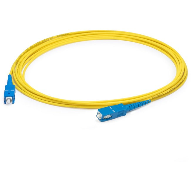 AddOn 30m SC (Male) to SC (Male) Straight Yellow OS2 Simplex Plenum Fiber Patch Cable ADD-SC-SC-30MS9SMFP