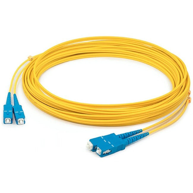 AddOn 33m SC (Male) to SC (Male) Straight Yellow OS2 Duplex LSZH Fiber Patch Cable ADD-SC-SC-33M9SMFLZ