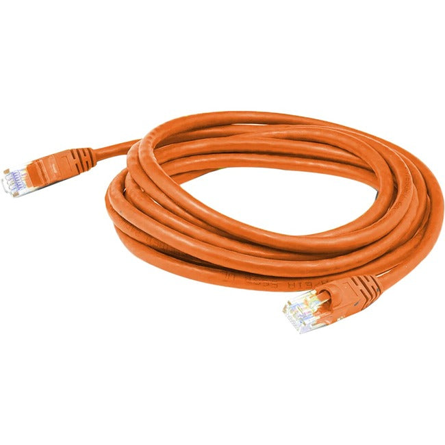 AddOn 35ft Orange CAT 6 PVC Ethernet Cable Snagless Bubble Boot RJ-45 M/M ADD-35FCAT6-OE