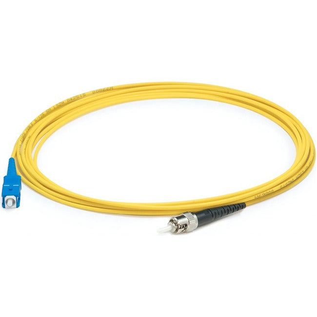 AddOn 48m SC (Male) to ST (Male) Straight Yellow OS2 Simplex Plenum Fiber Patch Cable ADD-ST-SC-48MS9SMFP