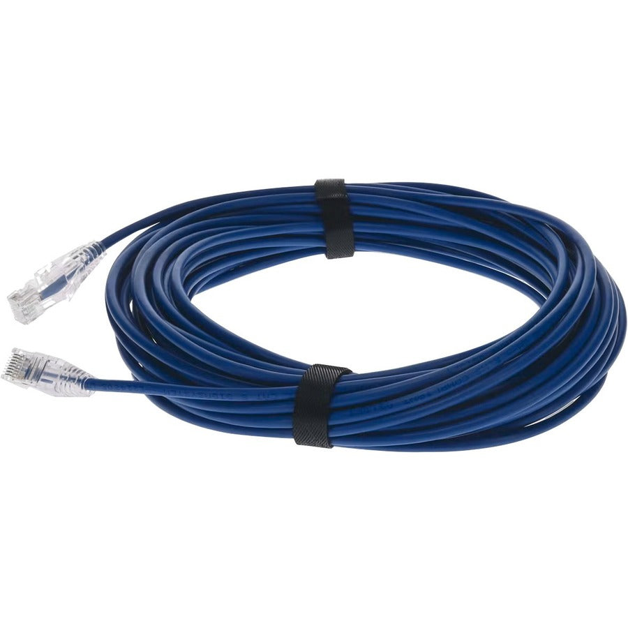 AddOn 50ft Blue CAT 6 Slim PVC Ethernet Cable Snagless Clear-Claw TAA RJ-45 M/M ADD-50FSLCAT6-BE-TAA