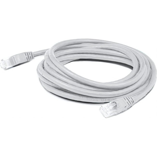 AddOn 5ft White CAT 6A Shielded PVC Ethernet Cable Snagless Bubble Boot RJ-45 M/M ADD-5FCAT6AS-WE