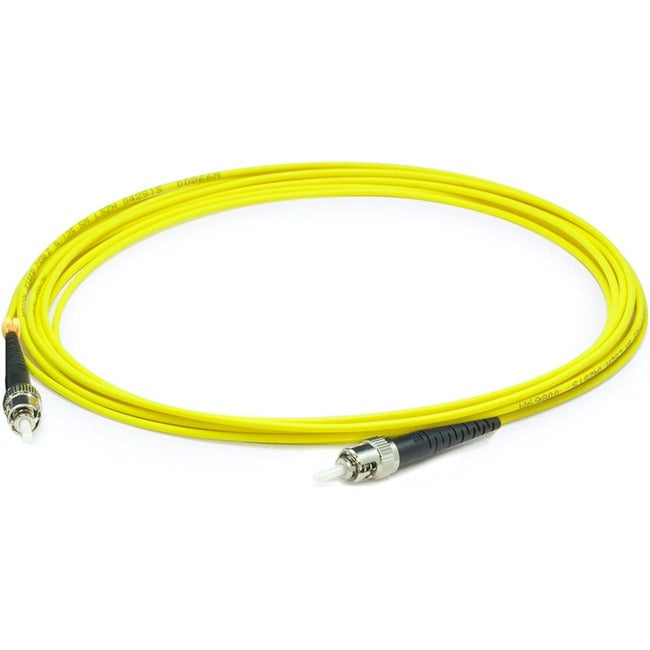AddOn 63m ST (Male) to ST (Male) Straight Yellow OS2 Simplex LSZH Fiber Patch Cable ADD-ST-ST-63MS9SMFLZ