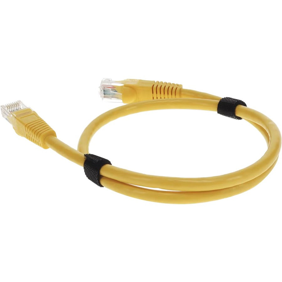 AddOn 6ft Yellow CAT 6A PVC Ethernet Cable Snagless Bubble Boot RJ-45 M/M ADD-6FCAT6A-YW