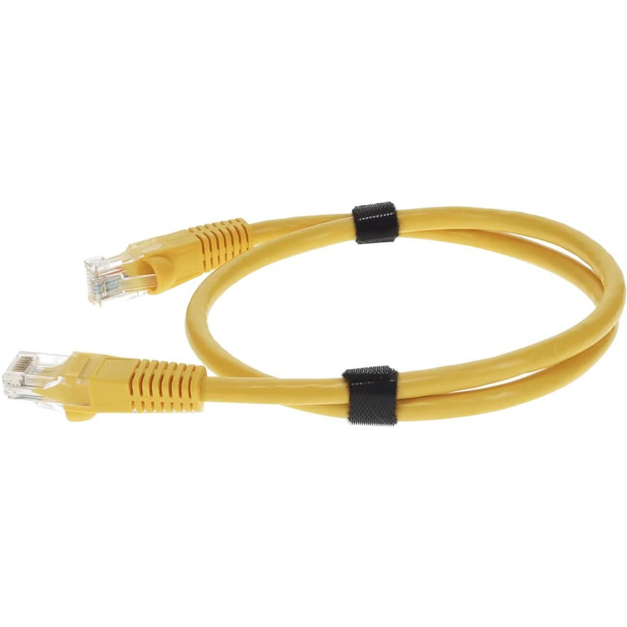 AddOn 6ft Yellow CAT 6A PVC Ethernet Cable Snagless Bubble Boot RJ-45 M/M ADD-6FCAT6A-YW