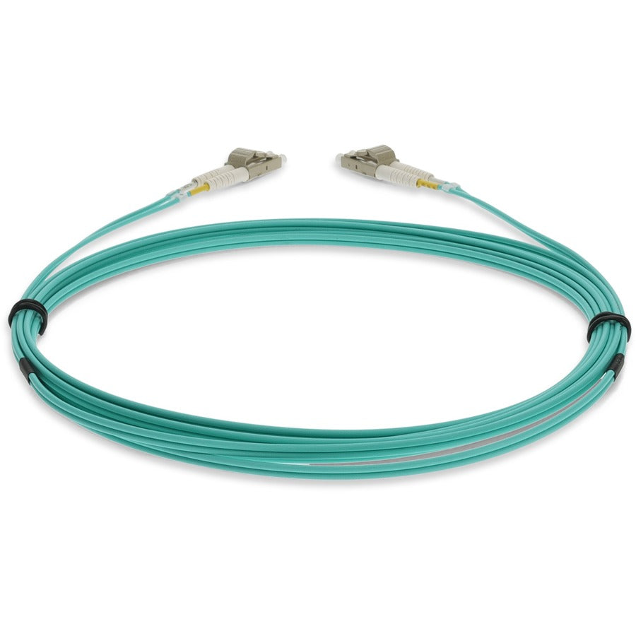 AddOn 8m LC (Male) to LC (Male) Straight Aqua OM4 Duplex LSZH Fiber Patch Cable ADD-LC-LC-8M5OM4LZ