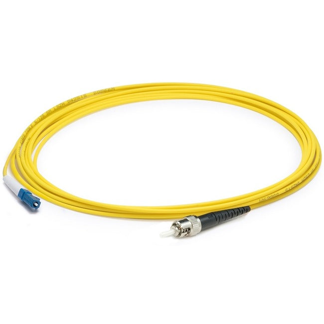 AddOn 8m LC (Male) to ST (Male) Yellow OS2 Simplex Fiber OFNR (Riser-Rated) Patch Cable ADD-ST-LC-8MS9SMF