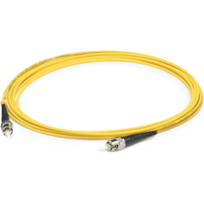 AddOn 91m ST (Male) to ST (Male) Straight Yellow OS2 Simplex LSZH Fiber Patch Cable ADD-ST-ST-91MS9SMFLZ