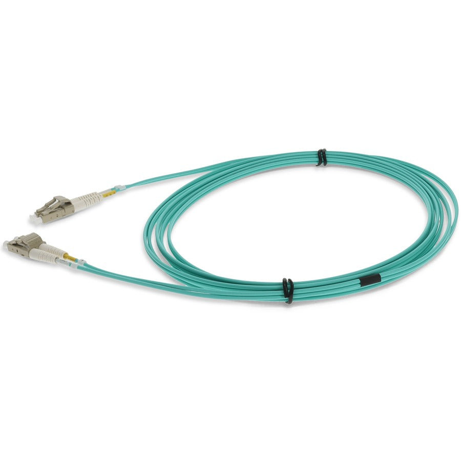 AddOn 9m LC (Male) to LC (Male) Straight Aqua OM4 Duplex LSZH Fiber Patch Cable ADD-LC-LC-9M5OM4LZ