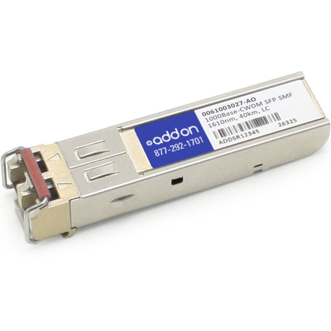 AddOn ADVA 61003027 Compatible TAA Compliant 1000Base-CWDM SFP Transceiver (SMF, 1610nm, 40km, LC) 0061003027-AO
