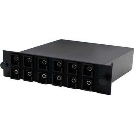 AddOn Cassette for 3-Bay Patch Panel, 1 MPO In, 12 SC Simplex Out, Single-mode Simplex OS1 ADD-3BAYC1MP12SCSS1