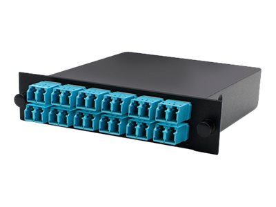 AddOn Cassette for 3-Bay Patch Panel, 2 MPO In, 24 LC Duplex Out, Multi-mode Duplex OM3 ADD-3BAYC2MP12LCDM3