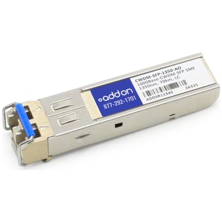 AddOn Cisco CWDM-SFP-1350 Compatible TAA Compliant 1000Base-CWDM SFP Transceiver (SMF, 1350nm, 100km, LC) CWDM-SFP-1350-AO