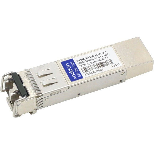AddOn Cisco Compatible TAA Compliant 10GBase-CWDM SFP+ Transceiver (SMF, 1270nm, 10km, LC, DOM) CWDM-SFP10G-127010AO