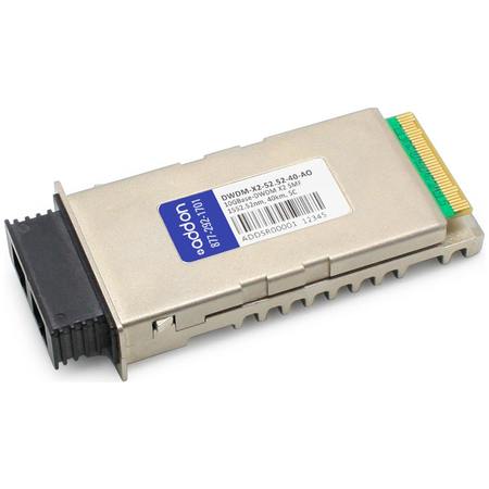 AddOn Cisco DWDM-X2-52.52-40 Compatible TAA Compliant 10GBase-DWDM 100GHz X2 Transceiver (SMF, 1552.52nm, 40km, SC) DWDM-X2-52.52-40-AO