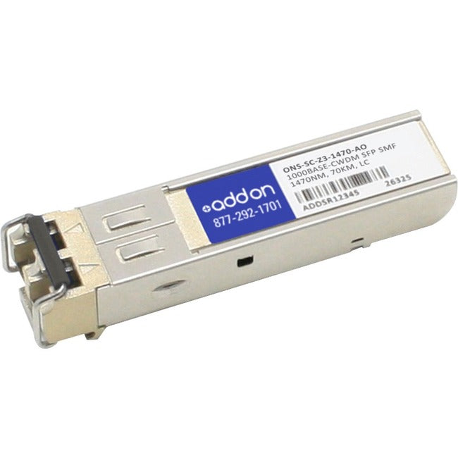 Addon Cisco Ons Ons-Sc-Z3-1470 Compatible Taa Compliant 1000Base-Cwdm Sfp Transceiver (Smf, 1470Nm, 70Km, Lc)