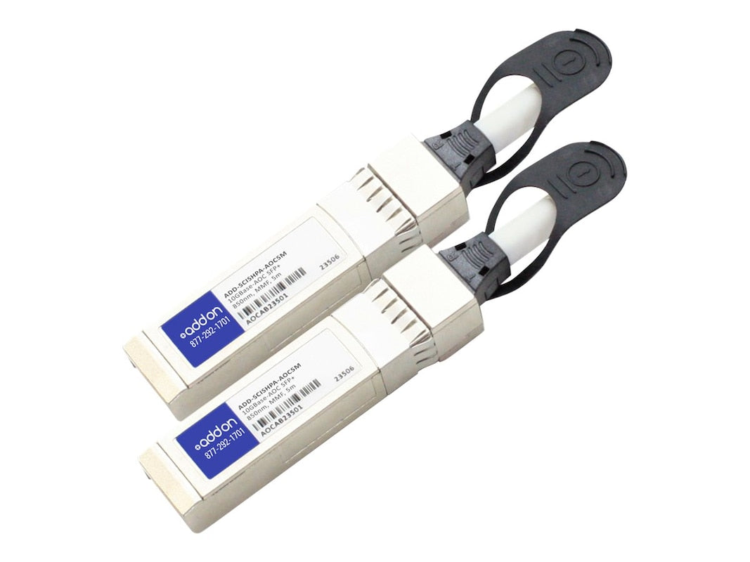 AddOn Cisco SFP-10G-AOC5M to HP 455883-B21 Compatible TAA Compliant 10GBase-AOC SFP+ to SFP+ Direct Attach Cable (850nm, MMF, 5m) ADD-SCISHPA-AOC5M