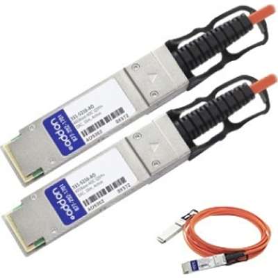AddOn Dell 331-5216 Compatible TAA Compliant 40GBase-AOC QSFP+ to QSFP+ Direct Attach Cable (850nm, MMF, 10m) 331-5216-AO