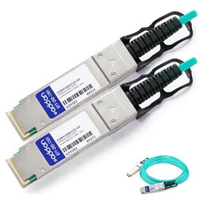 AddOn Finisar FCBN410QB1C25 Compatible TAA Compliant 40GBase-AOC QSFP+ to QSFP+ Direct Attach Cable (850nm, MMF, 25m) FCBN410QB1C25-AO