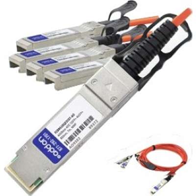 AddOn Finisar FCBN510QE2C07 Compatible TAA Compliant 40GBase-AOC QSFP+ to 4xSFP+ Direct Attach Cable (850nm, MMF, 7m) FCBN510QE2C07-AO