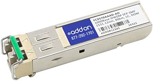 AddOn Fujitsu FC9570AAAD Compatible TAA Compliant 1000Base-DWDM 100GHz SFP Transceiver (SMF, 1531.12nm, 80km, LC, DOM) FC9570AAAD-AO