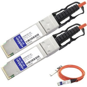 AddOn HP 720208-B21 Compatible TAA Compliant 40GBase-AOC QSFP+ to QSFP+ Direct Attach Cable (850nm, MMF, 10m) 720208-B21-AO