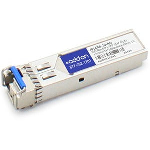 Addon Hp J9143B Compatible Taa Compliant 1000Base-Bx Sfp Transceiver (Smf, 1310Nmtx/1490Nmrx, 20Km, Lc, Dom)