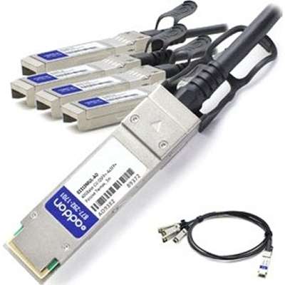 AddOn Huawei 02310MUL-AO Compatible TAA Compliant 40GBase-CU QSFP+ to 4xSFP+ Direct Attach Cable (Passive Twinax, 3m)