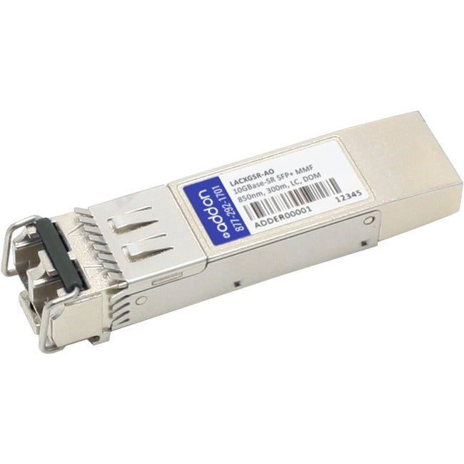 AddOn Linksys LACXGSR Compatible TAA Compliant 10GBase-SR SFP+ Transceiver (MMF, 850nm, 300m, LC, DOM) LACXGSR-AO
