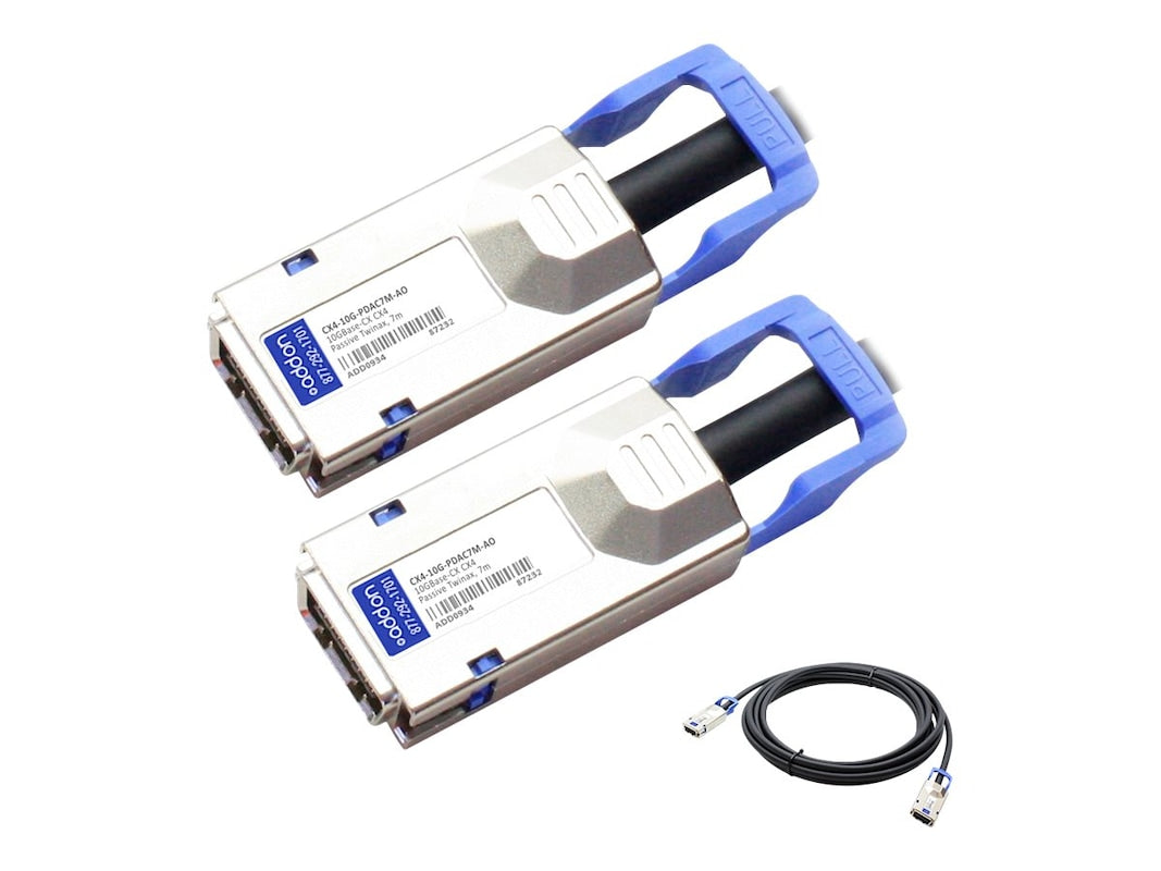 AddOn MSA Compliant 10GBase-CX CX4 to CX4 Direct Attach Cable (Passive Twinax, 7m) CX4-10G-PDAC7M-AO