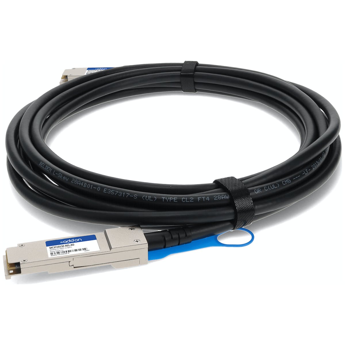 AddOn Mellanox MC2210130-001 Compatible TAA Compliant 40GBase-CU QSFP+ to QSFP+ Direct Attach Cable (Passive Twinax, 1m) MC2210130-001-AO