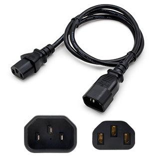 Addon Networks 10Ft, Iec C13/Iec C14 Black 3.05 M C14 Coupler C13 Coupler