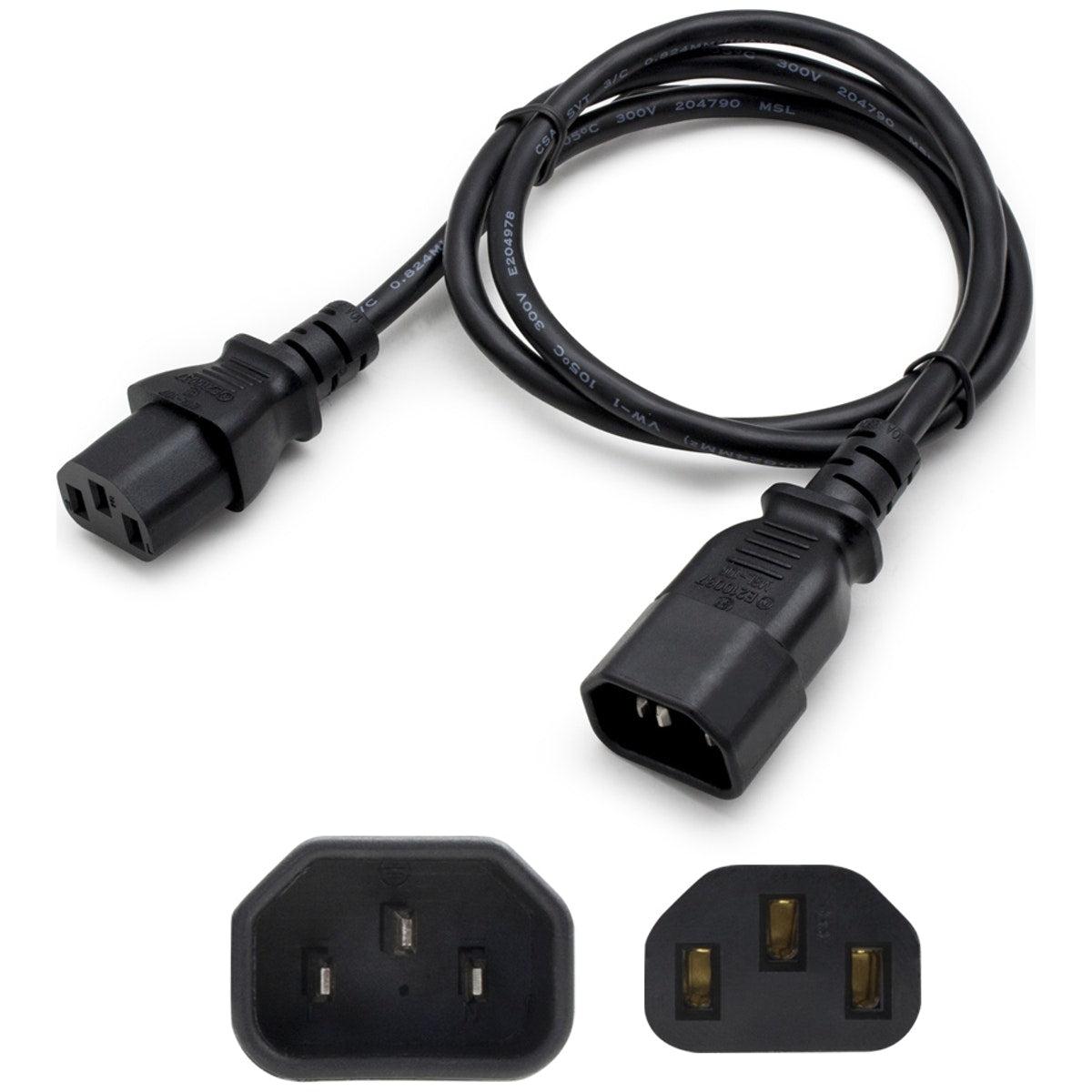 Addon Networks Add-C132C1414Awg6-6Ft Power Cable Black 1.82 M C13 Coupler C14 Coupler
