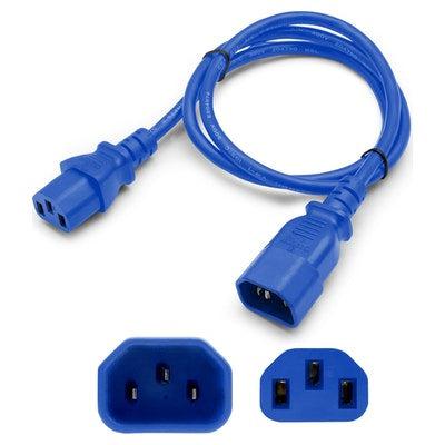 Addon Networks Add-C13Lk2C14Lk14Awg2Ftbe Power Cable Blue 0.61 M C13 Coupler C14 Coupler