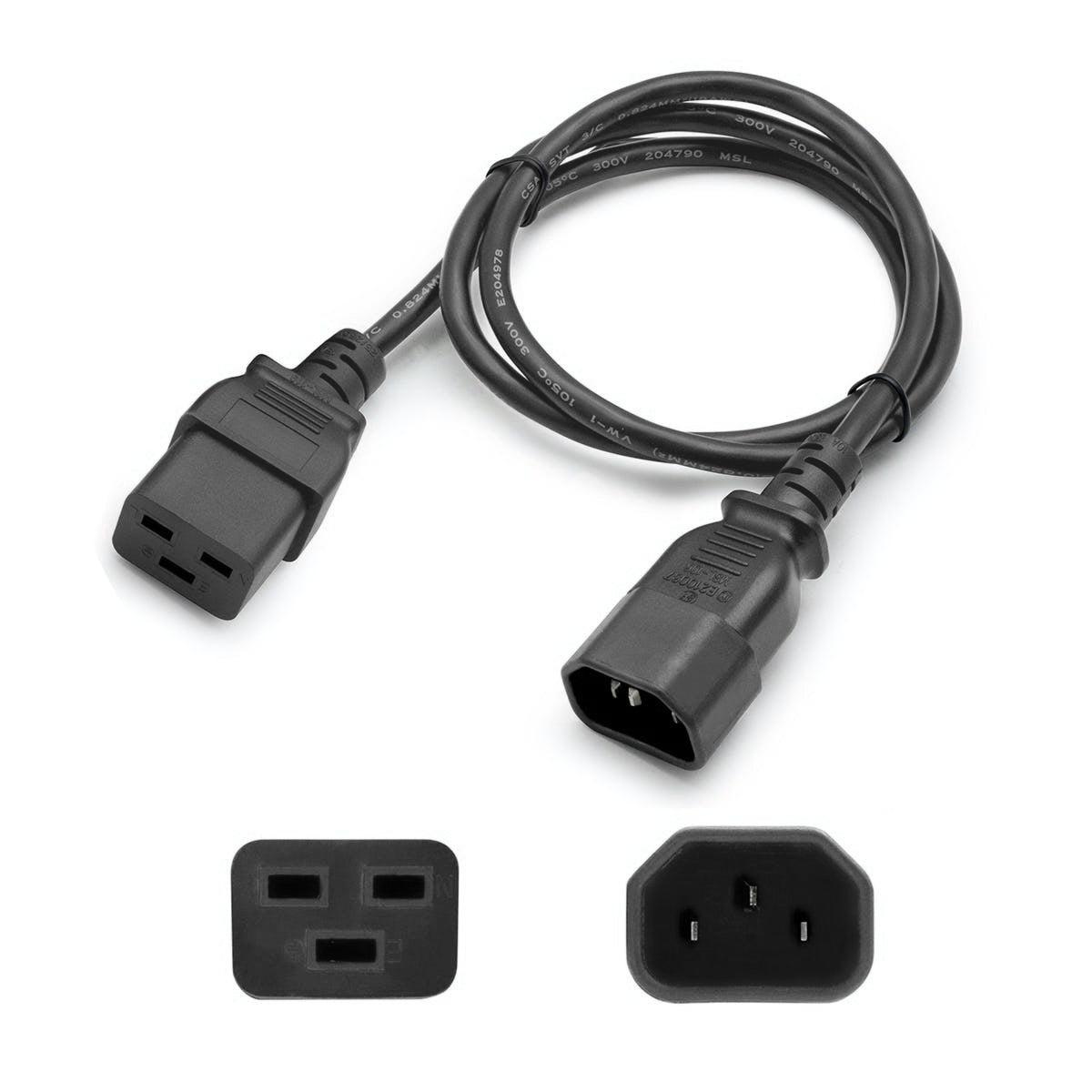 Addon Networks Add-C142C1914Awg6Ft Power Cable Black 1.83 M C14 Coupler C19 Coupler