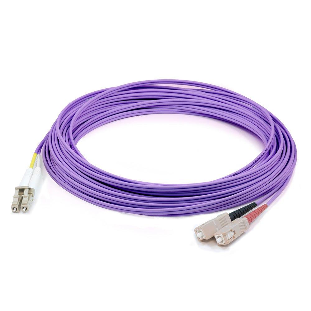 Addon Networks Add-Sc-Lc-1M6Mmf-Pe Fibre Optic Cable 1 M Ofnr Om1 Purple